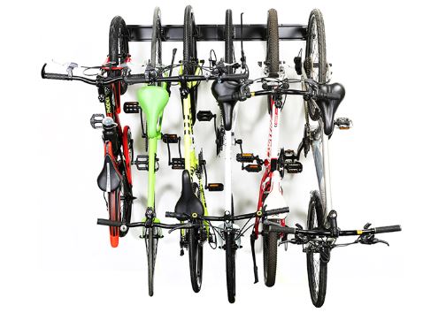 Rackmaster stainless steel wall mount rubber coated racks takes 6 bikes free delivery